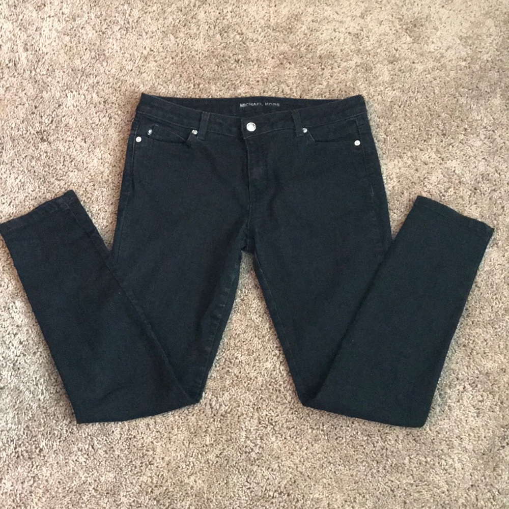Michael Kors Black Denim Stretch Skinny Jeans
